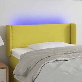 Κεφαλάρι Κρεβατιού LED Πράσινο 103x16x78/88 εκ. Υφασμάτινο 3123093