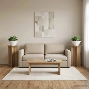 vidaXL Βάση φυτών 2 τεμ. Artisan Δρυς Ø40 x 60 εκ. Επεξεργασμένο Ξύλο