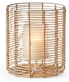Βάση Ρεσώ Cane L 225006 10x10,7cm Natural Philippi Steel,Bamboo