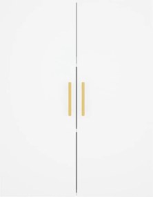 vidaXL Ντουλάπι Λευκό 69,5x34x180 εκ. από Επεξεργασμένο Ξύλο