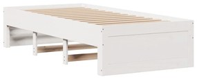 vidaXL Κρεβάτι Βιβλιοθήκη Χωρίς Στρώμα 90x200 εκ Μασίφ Ξύλο Πεύκου