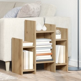 vidaXL Βοηθητικό ντουλάπι με ράφι artisan δρυς 60 x 26 x 60 εκ.