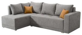 Corner Sofa Toledo Grey 255x175x83 cm