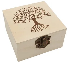 Ξύλινο αλουστράριστο κουτί decoupage SDS-1165