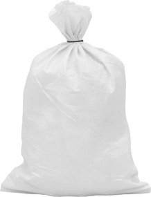 vidaXL Υφασμάτινοι σακίδες 50 τεμ. Λευκό 60 x 100 cm PP