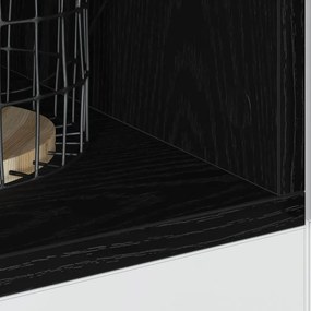 vidaXL Βάση Ντουλάπας Κουζίνας Μαύρη Δρυς 30 x 44,5 x 81,5 cm