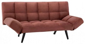 Καναπές-Κρεβάτι Τριθέσιος HM3167.02 182Χ80Χ88Υcm Dusty Pink Βελούδο