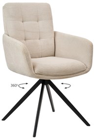 Πολυθρόνα Soren Κρεμ 58 x 64 x 89