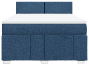 ΚΡΕΒΑΤΙ BOXSPRING ΜΕ ΣΤΡΩΜΑ ΜΠΛΕ 140X200 ΕΚ. ΥΦΑΣΜΑΤΙΝΟ 3287090