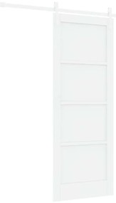 vidaXL Συρόμενη Πόρτα Χειροκίνητος Λευκό 78 x 202 εκ.