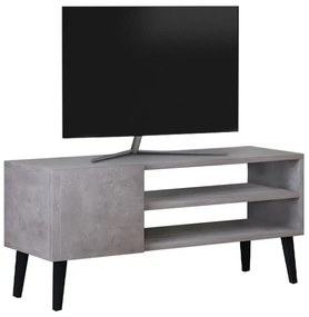 Έπιπλο τηλεόρασης Porto Megapap χρώμα γκρι ρετρό 90x32x42εκ.