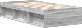 vidaXL Πλαίσιο Κρεβατιού Γκρι Sonoma 90x200 εκ.