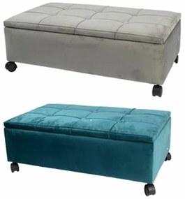 Σκαμπό DKD Home Decor   70 x 39,5 x 24,5 cm Γκρι Πράσινο Λεύκες (x2)