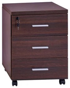 Office professional drawer in wenge color  40x40x55 cm.