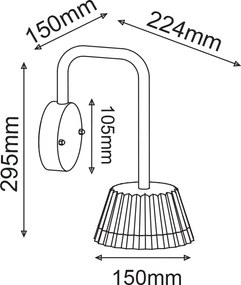 Απλίκα LED Εξωτερικού Χώρου Aca Viana LG2122G