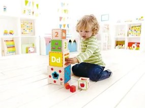 Ξύλινη Πυραμίδα Με Κύβους Early Explorer Hape
