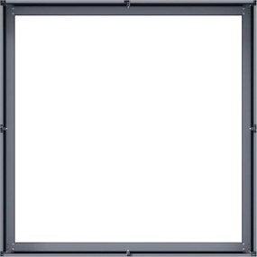 vidaXL Ζαρντινιέρα Ανθρακί 100x100x30 εκ. από Χάλυβα