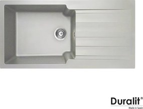 Duralit KS105 - Νεροχύτης Κουζίνας Συνθετικός 100x50 - 430. Platinum