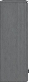 vidaXL Πάνω Μέρος Ντουλαπιού HAMAR Γκρι 85x35x100 εκ. Μασίφ Πεύκο