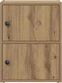 vidaXL Βιβλιοθήκη Αρτισιανή Δρυς 40x24x52 εκ. Επεξ. Ξύλο