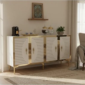 Stewehome Κονσόλα πολύχρηστο ντουλάπι τραπεζάκι καφέ και έπιπλο τηλεόρασης 150x32x75 cm