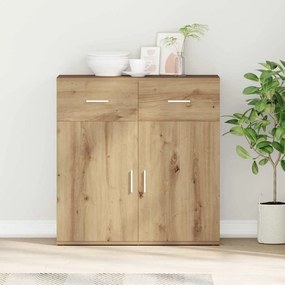 vidaXL Πλαϊνό γραφείο artisan δρυς 79 x 38 x 80 εκ. Επεξεργασμένο ξύλο