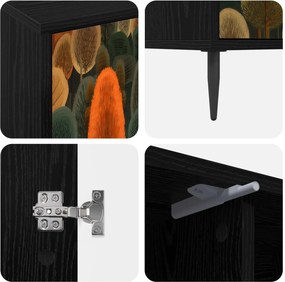 vidaXL Ντουλάπι TV ZAANDAM 102 x 33 x 51 εκ Μαύρη Δρυς