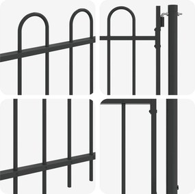 vidaXL Πύλη Φράχτη BOXTEL 103 x 124,5 εκ Χάλυβας με επίστρωση πούδρας