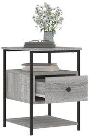 vidaXL Κομοδίνο Γκρι Sonoma 40 x 42 x 56 εκ. από Επεξεργασμένο Ξύλο