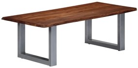 vidaXL Τραπεζάκι Σαλονιού Live Edge 115x60x40 εκ. Μασίφ Ξύλο Ακακίας