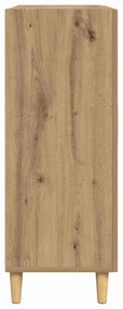 vidaXL Πλαϊνό γραφείο με συρτάρι artisan δρυς 34 x 69.5 x 90 εκ
