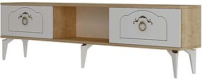 Έπιπλο Τηλεόρασης Violet 475OLV3334 150x29,6x44,6cm Oak-White