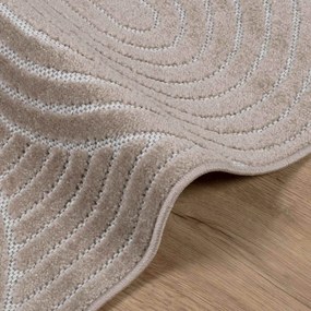 vidaXL Χαλιά χώρου τετράγωνο PALMERAS Μπεζ 200 x 200 cm Πολυεστέρας