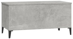 vidaXL Τραπεζάκι Σαλονιού Γκρι Σκυροδ. 90x44,5x45 εκ. Επεξεργ. Ξύλο