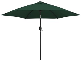 Ομπρέλα Πράσινη 3 μ. με Ατσάλινο Στύλο