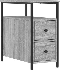 vidaXL Κομοδίνα 2 τεμ. Γκρι Sonoma 30 x 60 x 60 εκ. από Επεξεργ. Ξύλο