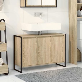 vidaXL Ντουλάπι Μπάνιου Σονόμα 90 x 30 x 60 cm Επεξεργασμένο ξύλο