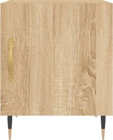 vidaXL Κομοδίνα 2 τεμ. Sonoma Δρυς 40 x 40 x 50 εκ. από Επεξεργ. Ξύλο