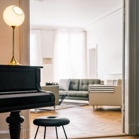 Επιτραπέζιο Φωτιστικό Ballroom Table Ø20cm Μελί και Χρυσό