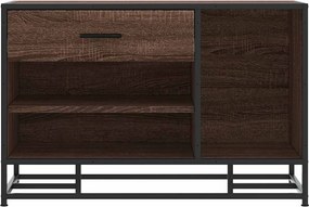 vidaXL Πάγκος παπουτσιών καφέ δρυς 80x40x53,5 cm