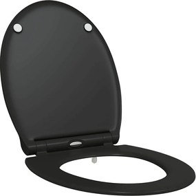 vidaXL Λεκάνη Μαύρο 47 x 37,5 x 3,8 εκ Δυροπλάστ