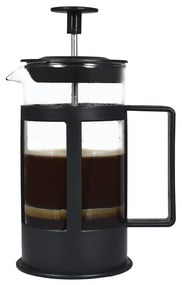 Καφετιέρα Με Έμβολο 01-8642 350Ml Γυαλί Black-Clear Estia Glass