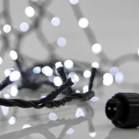 Eurolamp Σειρά 100 LED Ψυχρό Λευκό Σταθερά 5.15m Επέκταση Έως 3 Τμχ. IP44 Πράσινο Καλώδιο 600-11300