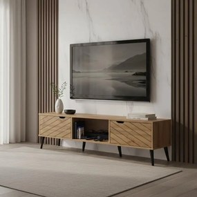 Έπιπλο τηλεόρασης Thelma sonoma μελαμίνης 150x40x41.6εκ 150x41.6x40 εκ.