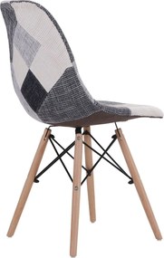 Καρέκλα ArteLibre CORYLOUS Patchwork Ύφασμα/Ξύλο 51x46x82cm