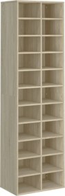 vidaXL Παπουτσοθήκη Sonoma Δρυς 54 x 34 x 183 εκ. Επεξεργασμένο Ξύλο