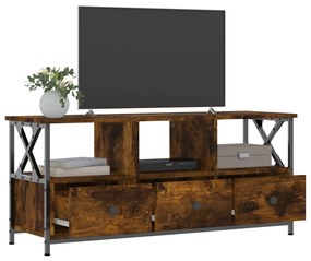 vidaXL Έπιπλο Τηλεόρασης Καπνιστή Δρυς 102x33x45 εκ. Επεξ. Ξύλο/Σίδερο