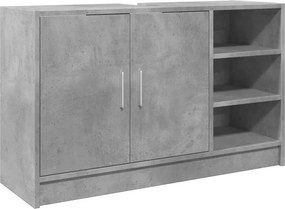 vidaXL Ντουλάπι Νιπτήρα Γκρι Σκυρ. 90x29x55 εκ. Επεξεργασμένο Ξύλο