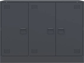 vidaXL Μπουφές Ανθρακί 99x39x73 εκ. από Ατσάλι