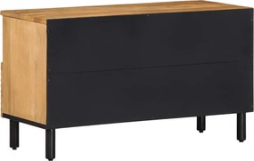 vidaXL Ντουλάπι τηλεόρασης καφέ 80x33x46 cm μασίφ ξύλο Mango